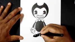 How to Draw Bendy and the Ink Machine with Ink Pens