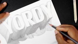 3D Letters  How to Draw 3D Yordy Name  Easy Trick Drawing  Request