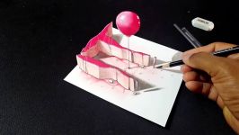 Drawing 3D IT Letters  IT Word  3D Trick Art for Kids