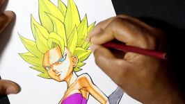 How to Draw Caulifla from Dragon Ball Super  Anime for Kids