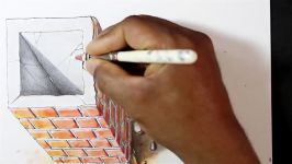 How to Draw 3D Brick Cistern  Waterhole Trick Art