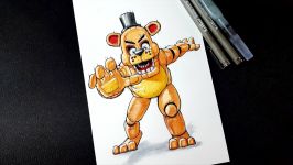 Drawing Freddy Fazbear  Five Nigthts at Freddys Kids