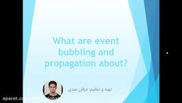 آموزش Event Bubbling Propagation Event