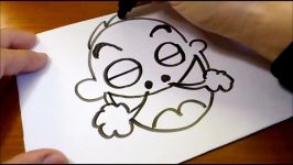 How to Draw Cute Doodle Using Letters E e for kids Kawaii Easy doodle