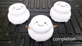 Making Mini Japanese Snowman  PINKORO Vlog