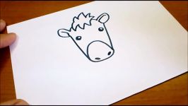How to Draw Doodle Using Letters h for kids Cute