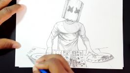 Marsmello Dj Fan art Drawing  Graphite  Lapiz