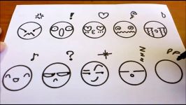 10 Cute Faces Kawaii Expressions to Doodle for kids