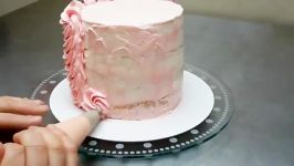 کیک آرایی  ویدیوی خوشمزه  آموزش تزیین کیک زیبا خوشمزه