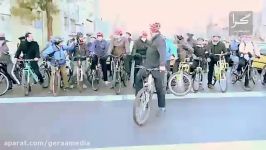 مجید فراهانی، مهمان کمپین ترویج دوچرخه سواری سه شنبه های بدون خودرو بود
