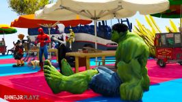 WIPEOUT OBSTACLES RUN CHALLENGE  With All The SUPERHEROES GTA 5 Funny Ct