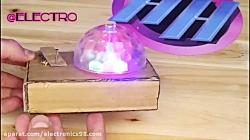 ساخت رقص نور توپی چرخشی لامپ LED