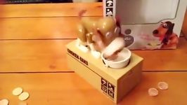 iTECHOR Mechanical Robotic Hungry Dog Puppy Eating Munching Coins