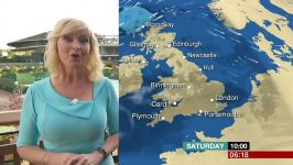 Carol Kirkwood BUSTY  Nice Hair  Tight Dress  070717