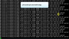 Default login SSH brute attack log snips in 1month