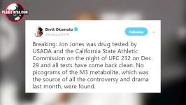 BREAKING Jon Jones drug test es back 100 clean Co