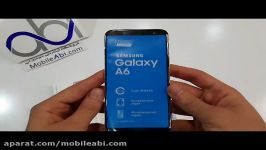 جعبه گشایی گوشی Samsung Galaxy A6 2018  موبایل آبی