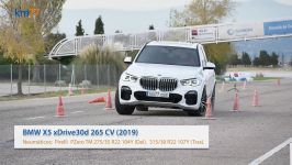 BMW X5 2019  Maniobra de esquiva moose test y eslalon  km77.com