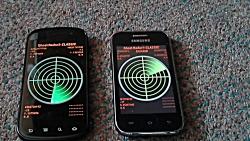 آزمایش برنامه روح یاب Ghost Radar Classic روی دو گوشی