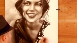 How to Paint a face speed drawing drawing realism malen vom Foto zeichnen