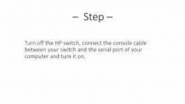 HP Switch  Password recovery