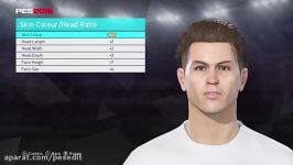 اموزش ساخت فیس نوجوانی کریستیانو رونالدو برای pes 2018