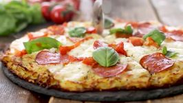 پیتزا نون سیب زمینی سریع ساده خوشمزه Potato Crust Pizza