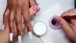 White coffin acrylic nail tutorial  Valentino Beauty Pure