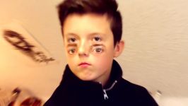 Halloween Eyes MakeUp  Dad teams up with son for a scary Halloween face