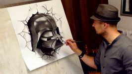 Darth Vader Busts Out in Star Wars 3D Speed Painting #drawing dibujar desenho