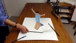 Drawing in 3D How to paint AMAZING TRICK ART dibujar bien paso a paso