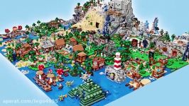 ساخت دنیای ماینکرافت لگو minecraft lego world