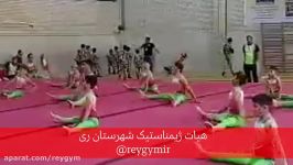 اجرا تیم خانه ژیمناستیک سعیدی باقرشهر در دومین دوره مسابقات ژیمناستیک برای همه