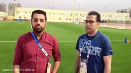 روایت خبرنگاران اولین تمرین تیم ملی در دبی