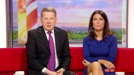 Susanna Reid Amazing  Short Tight Blue Dress With Great Views  121113