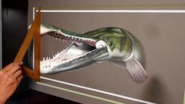 Big Gar Alligator 3D Art speed painting nat geo