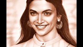 Deepika Padukone portrait speed painting by Stefan Pabst