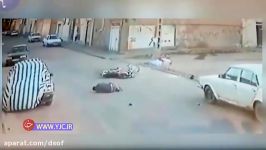 حادثه دلخراش برای موتورسوار تهرانی در اثر بی‌احتیاطی