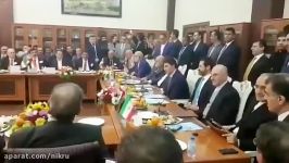 سخنان نچیروان بارزانی نخست وزیر اقلیم کردستان عراق به زبان فارسی در حضور ظریف