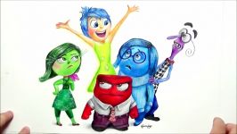 INSIDE OUT✿ Speed Drawing Rileys emotions Joy Anger Disgust Fear