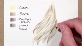 Drawing Tutorial Realistic Blonde Hair In Coloured Pencil