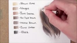 Drawing Tutorial Realistic Brunette Brown Hair In Coloured Pencil