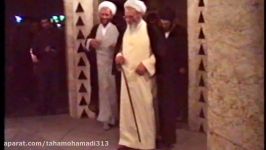 دیدار آیت الله طه محمدی به همراه علامه حسن زاده بارگاه بابا طاهر