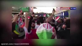کری خوانی هواداران ایرانی مقابل هواداران عراق