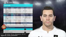 آموزش ساخت فیس ژاوی xavi برای pes 2018