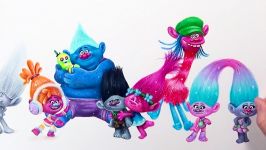 TROLLS Drawing Trolls CharactersBranch Poppy Biggie Cooper DJ Suki