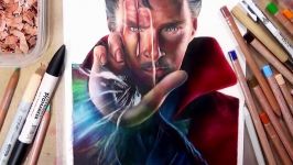 Drawing Doctor Strange Benedict Cumberbatch Collab with DeMoose Art