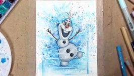 DRAWING OLAF FROM FROZEN ❄ Advent Day 3