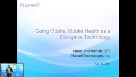 Going Mobile Mobile Health as a Disruptive Technology