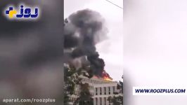 تصاویری انفجار در دانشگاه لیون فرانسه